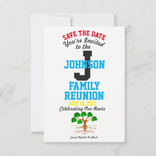 Reserva La Fecha Reunión familiar de cualquier nombre con cualquier