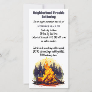 Reserva La Fecha Reunión junto a la chimenea del barrio Descarga di