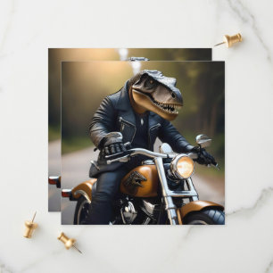 Reserva La Fecha **"Rex reactivado: T-Rex en cuero en motocicleta