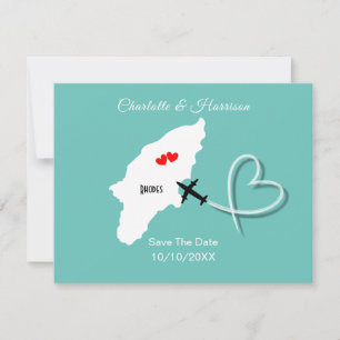 Reserva La Fecha Rhodes Boda griego Destino Guardar la fecha