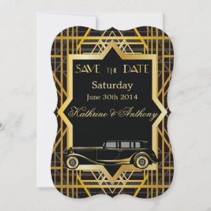 Reserva La Fecha Roaring Twentis Gatsby Style Guardar la fecha