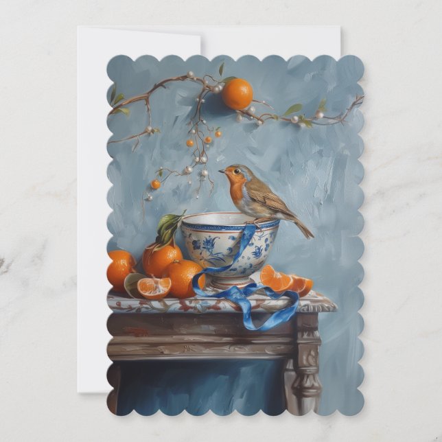 Reserva La Fecha Robin - Tamaño plano de la invitación: 12,7 cm x 1 (Anverso)