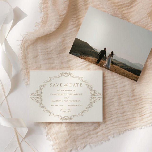 Reserva La Fecha Romantic Baroque Ornate Frame Photo (Subido por el creador)