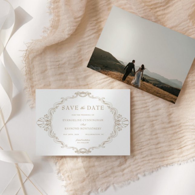 Reserva La Fecha Romantic Baroque Ornate Frame Photo (Subido por el creador)