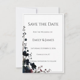 Reserva La Fecha Romantic Floral Wedding Soft Elegant