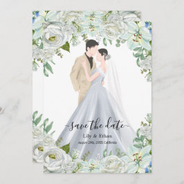Reserva La Fecha Romantic Watercolor Wedding