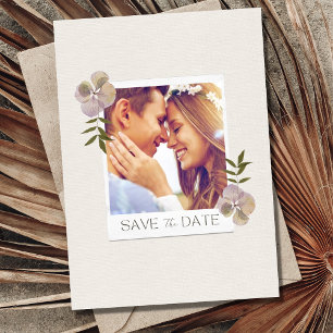 Reserva La Fecha Romántica Boda De Fotos Florales Salva La Fecha