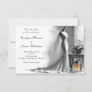 Reserva La Fecha Romántica boda de novias Vintage Salven la fecha