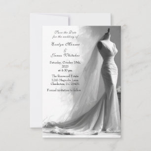 Reserva La Fecha Romántica boda de novias Vintage Salven la fecha