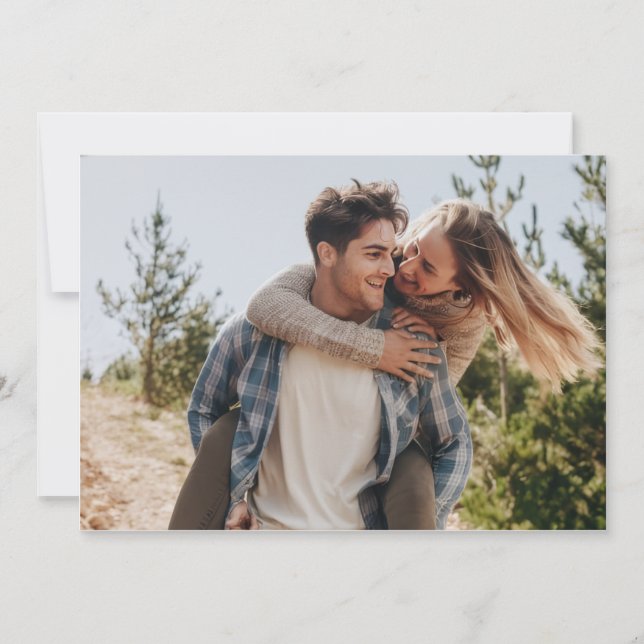 Reserva La Fecha Romántica Rosa y Champagne Boho Chic (Anverso)