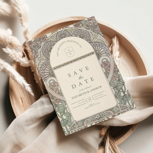 Reserva La Fecha Romántico arco floral Save the Date boda (Subido por el creador)
