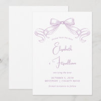 Romántico Bow | Lilac Tie El Cuello