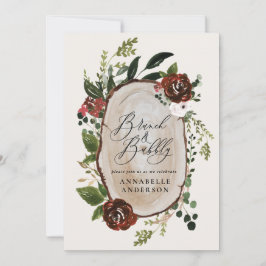 Reserva La Fecha Romántico brunch de ducha de novia y burbujeante