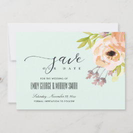 RESERVA LA FECHA ROMÁNTICO ROSA DURAZNO RUBOR PÚRPURA CIELO AZUL FL