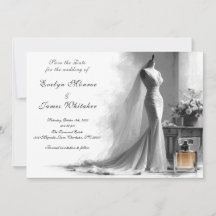 Romántico vintage salvedad de fecha de boda nupcia