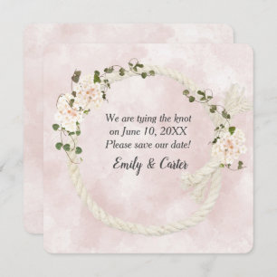 Reserva La Fecha Ropa Blanca Con Bouquets De Hidrangea