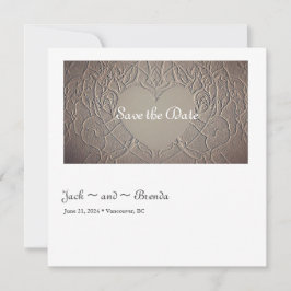 Reserva La Fecha Rosa arenoso con corazón