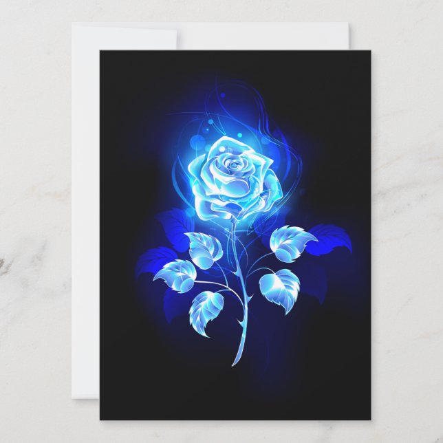 Reserva La Fecha Rosa azul en llamas (Anverso)
