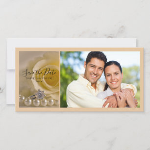 Reserva La Fecha Rosa Blanca, Anillo y Boda de Perlas Salven la Fec