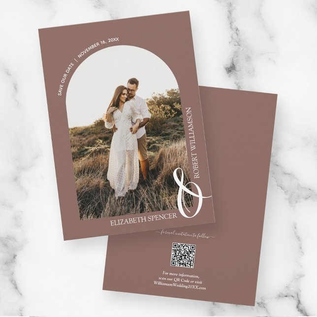 Reserva La Fecha Rosa de código QR fotográfico Boda de tazas (Subido por el creador)