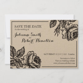 Reserva La Fecha Rosa Flores matrimonio floral rústico Salven la fe