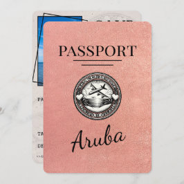 Reserva La Fecha Rosa Gold Aruba Passport Guardar la fecha