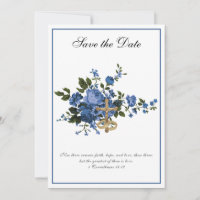 Rosas Azules Boda Católica Religiosa