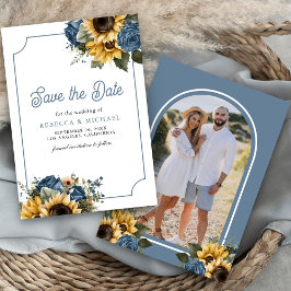 Reserva La Fecha Rosas Azules Dusty Boda de fotografía Sunflowers