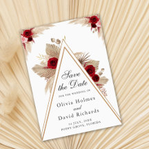 Rosas de Borgoña y hierba de las Pampas Save the D