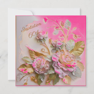 Reserva La Fecha Rosas de Rosegold Rosado Caliente 60