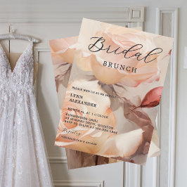 Reserva La Fecha Rosas de verano suaves, elegante ducha de novia