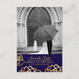 Reserva La Fecha Rosas dorados salvan la fecha - Azul