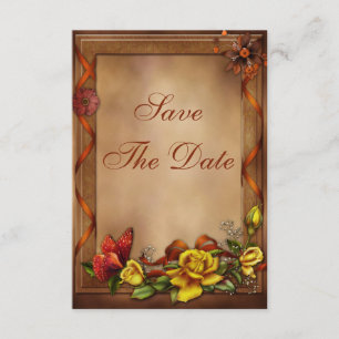 Reserva La Fecha Rosas y mariposa Baby Shower Guardar la fecha