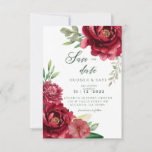 Roses rojos Guardar la fecha