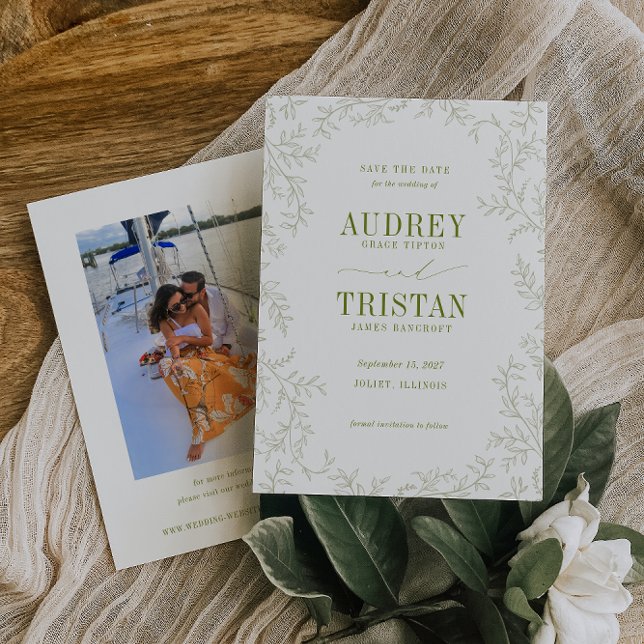 Reserva La Fecha ROWAN Botanical Wedding Photo (Subido por el creador)