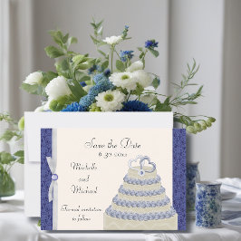Reserva La Fecha Royal Blue Florentine Save the Date