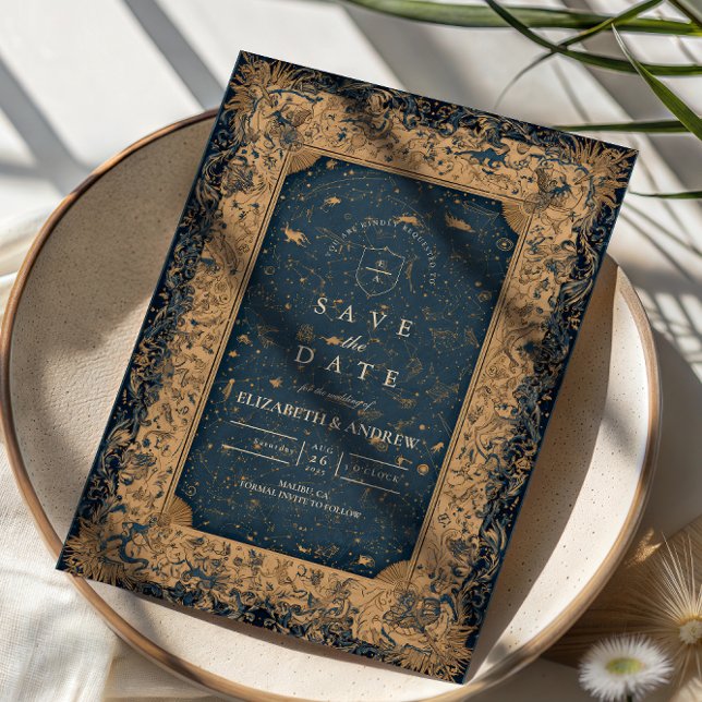 Reserva La Fecha Royal Midnight Celestial Wedding (Subido por el creador)