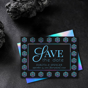 Reserva La Fecha RPG Dice   Holo Fantasy Retro Tabletop PnP Gamer