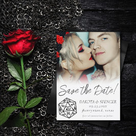 Reserva La Fecha RPG Dice | Retro Tabletop PnP Role Player Photo