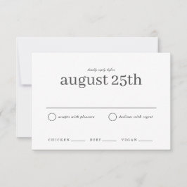 Reserva La Fecha RSVP de boda de tipo simple