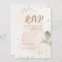 RSVP de la acuarela de Pastel