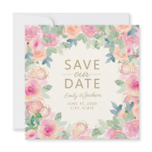 Rubor Pink Sage Green Floral Greeneration Save Dat