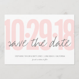 Reserva La Fecha Rubor Pink Save the date, boda, foto al revés