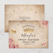 Rubor Rosa Acuarela Rosa Dorado Elegante Salva La 