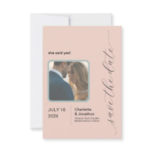 Rubor simple | Sage Modern Save the Date