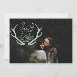 Reserva La Fecha Rustic Antler Save the Date
