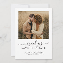 Reserva La Fecha Rustic Boho Photo Wedding  Save The Date