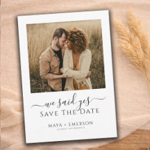 Rustic Boho Photo Wedding  Save The Date
