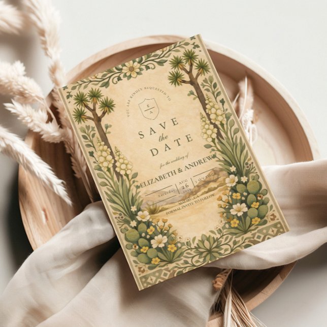 Reserva La Fecha Rustic Desert Botanical Wedding (Subido por el creador)