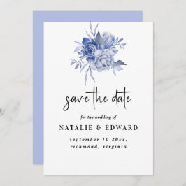 Reserva La Fecha rustic dusty blue roses and other flowers